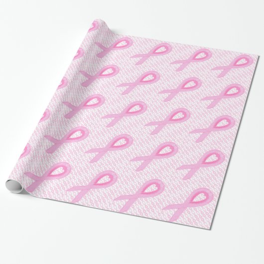 Brustkrebs-Bewusstsein Geschenkpapier (Ungerollt)