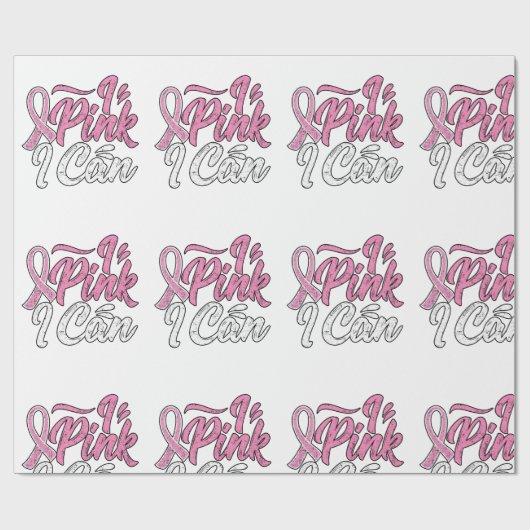 Brustkrebs-Bewusstsein Geschenkpapier (Flach)