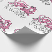 Brustkrebs-Bewusstsein Geschenkpapier (Ecke)