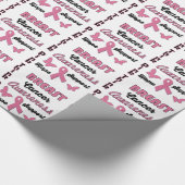 Brustkrebs-Bewusstsein Geschenkpapier (Ecke)