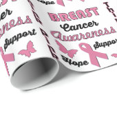 Brustkrebs-Bewusstsein Geschenkpapier (Rolleneckpunkt)