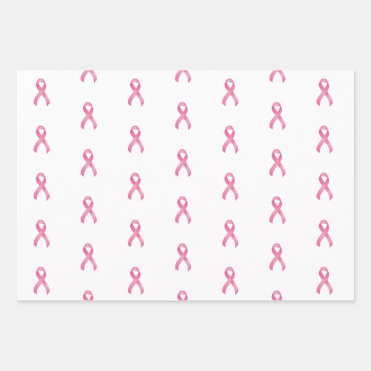 Brustkrebs-Bewusstsein Geschenkpapier Set (Vorderseite)