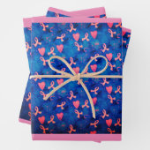 Brustkrebs-Bewusstsein Geschenkpapier Set (Beispiel)