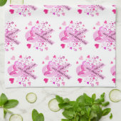 Brustkrebs-Bewusstsein Geschirrtuch (Gefaltet)