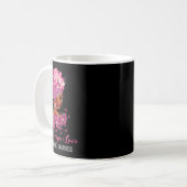 Brustkrebs Bewusstsein Glaube Hoffnung Liebe Butte Kaffeetasse (Vorderseite Links)