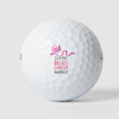 Brustkrebs-Bewusstsein Golfball (Vorderseite)