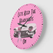 Brustkrebs-Bewusstsein Große Wanduhr (Winkel)