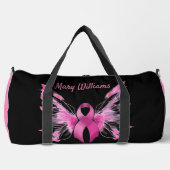 Brustkrebs-Bewusstsein Grosser Duffel-Beutel Duffle Bag (Vorderseite)