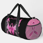 Brustkrebs-Bewusstsein Grosser Duffel-Beutel Duffle Bag (Rechte Ecke)