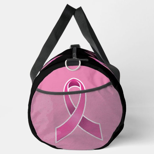 Brustkrebs-Bewusstsein Grosser Duffel-Beutel Duffle Bag (Rechts)