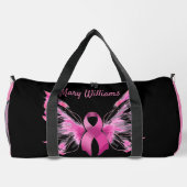 Brustkrebs-Bewusstsein Grosser Duffel-Beutel Duffle Bag (Rückseite)