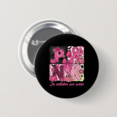 Brustkrebs-Bewusstsein Halloween im Oktober Wir Button (Vorne & Hinten)