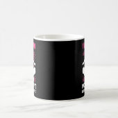 Brustkrebs-Bewusstsein Halloween Pink Ribbon Spoo Kaffeetasse (Mittel)