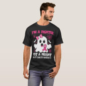 Brustkrebs-Bewusstsein Halloween Pink Ribbon Spoo T-Shirt (Vorne ganz)