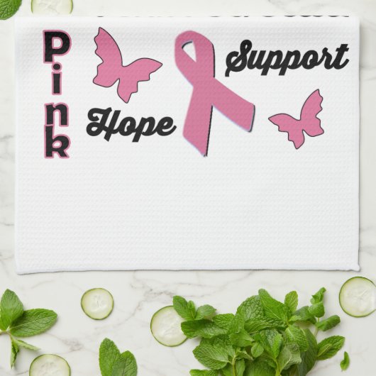Brustkrebs-Bewusstsein Handtuch (Gefaltet)