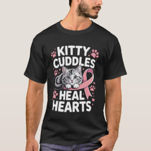 Brustkrebs-Bewusstsein Haustier Katzenliebhaber Ki T-Shirt