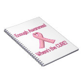Brustkrebs-Bewusstsein / Heilung Notizblock (Rechte Seite)