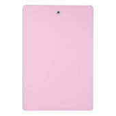 Brustkrebs-Bewusstsein hellrosa Farbe Mini Klemmbrett (Rückseite)