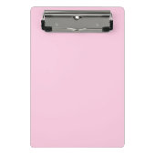 Brustkrebs-Bewusstsein hellrosa Farbe Mini Klemmbrett (Vorderseite)