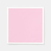 Brustkrebs-Bewusstsein hellrosa Farbe Serviette (Vorderseite)