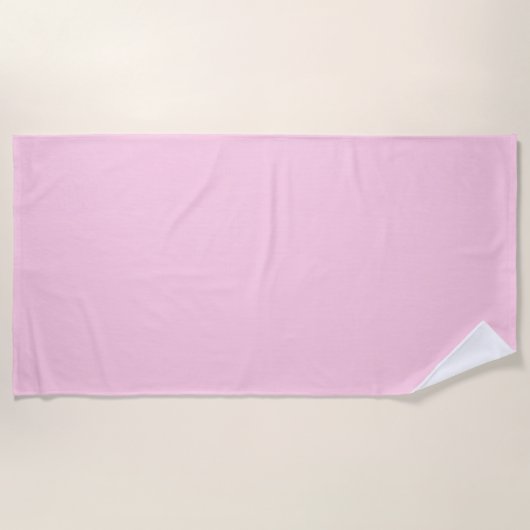 Brustkrebs-Bewusstsein hellrosa Farbe Strandtuch (Vorderseite)