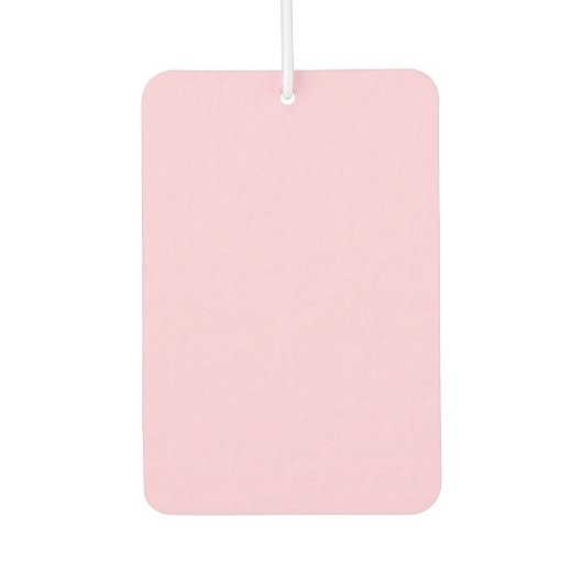 Brustkrebs-Bewusstsein hellrosa niedliches Herz Autolufterfrischer (Vorderseite)