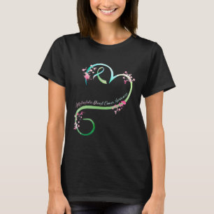 Brustkrebs-Bewusstsein Herzgeschenke T-Shirt