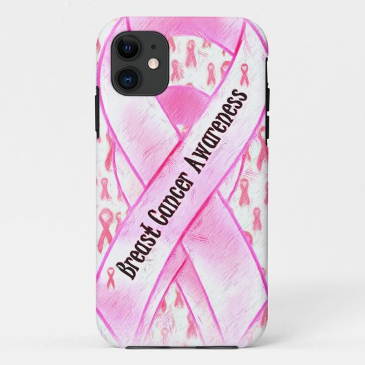 Brustkrebs-Bewusstsein-HOPE_ Case-Mate iPhone Hülle (Rückseite)