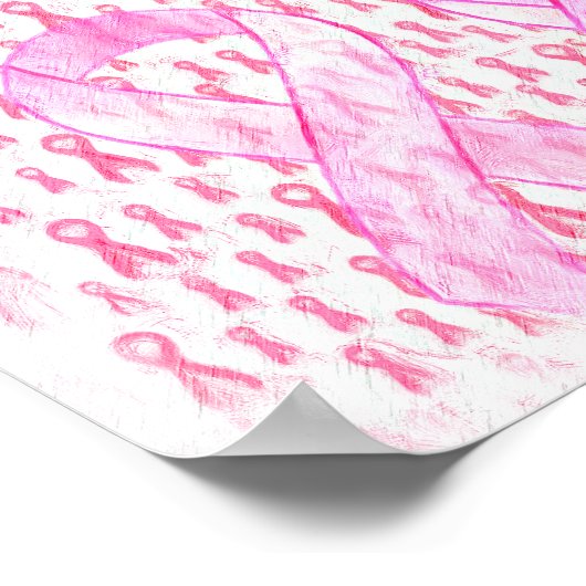 Brustkrebs-Bewusstsein-HOPE_Poster Poster (Ecke)