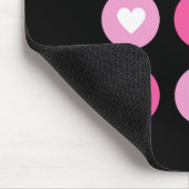 Brustkrebs-Bewusstsein Hört Hoffnung Mousepad (Ecke)