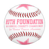 Brustkrebs-Bewusstsein Ihre Foundation-Veranstaltu Baseball (Vorderseite)