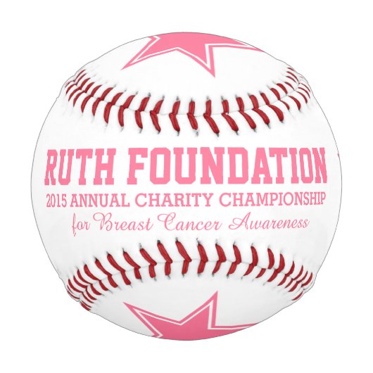 Brustkrebs-Bewusstsein Ihre Foundation-Veranstaltu Baseball (Vorderseite)