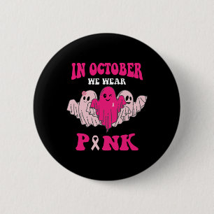 Brustkrebs-Bewusstsein im Oktober tragen wir Pink Button