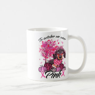 Brustkrebs-Bewusstsein im Oktober tragen wir Pink Kaffeetasse