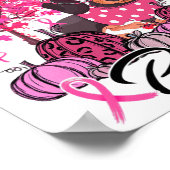 Brustkrebs-Bewusstsein im Oktober tragen wir Pink  Poster (Ecke)