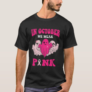 Brustkrebs-Bewusstsein im Oktober tragen wir Pink T-Shirt