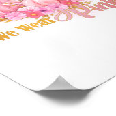 Brustkrebs-Bewusstsein im Oktober tragen wir rosa Poster (Ecke)