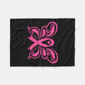 Brustkrebs-Bewusstsein in der Multifunktionsleiste Fleecedecke (Vorderseite (Horizontal))