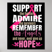 Brustkrebs-Bewusstsein in der Multifunktionsleiste Poster (Vorne)