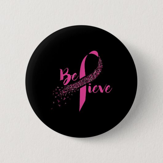 Brustkrebs-Bewusstsein - Inspiration Button (Vorderseite)