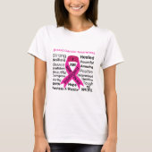 Brustkrebs-Bewusstsein Inspiration Shirt (Vorderseite)