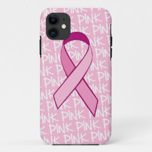 Brustkrebs-Bewusstsein iPhone Abdeckung - rosa 11 Hülle