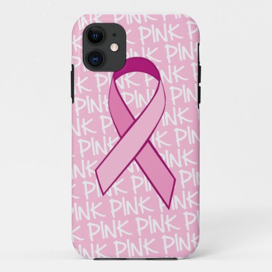 Brustkrebs-Bewusstsein iPhone Abdeckung - rosa Case-Mate iPhone Hülle (Rückseite)