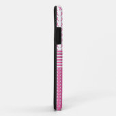 Brustkrebs-Bewusstsein iPhone Monogramm-Rosa Case-Mate iPhone Hülle (Hinten/Rechts)