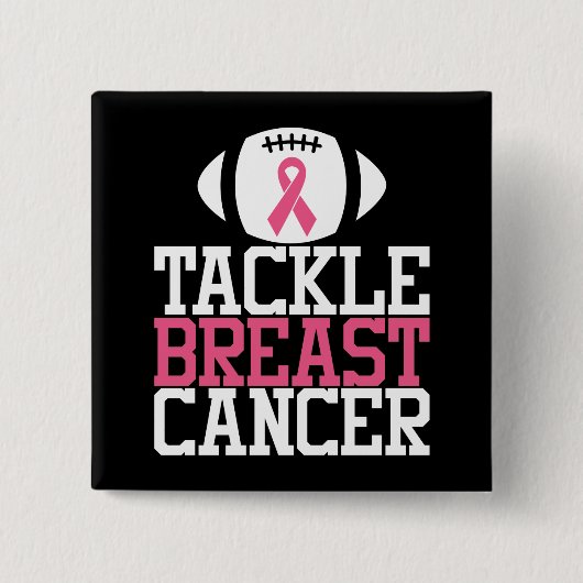Brustkrebs-Bewusstsein Kämpfen Der rosa Ribbon-Gla Button (Vorderseite)