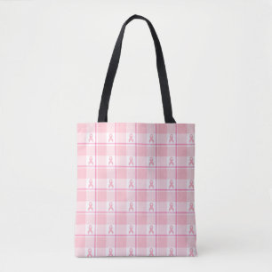 Brustkrebs-Bewusstsein Karo-Tasche, Rosa Tasche