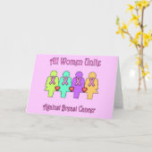 Brustkrebs-Bewusstsein Karte (Gelbe Blume)