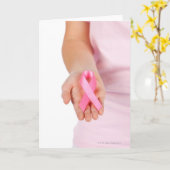 Brustkrebs-Bewusstsein Karte (Gelbe Blume)