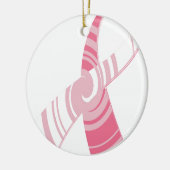 Brustkrebs-Bewusstsein Keramik Ornament (Links)