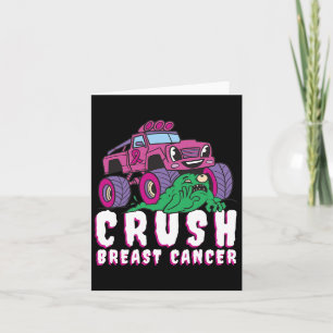 Brustkrebs Bewusstsein Kinder Monster Truck Pink K Karte